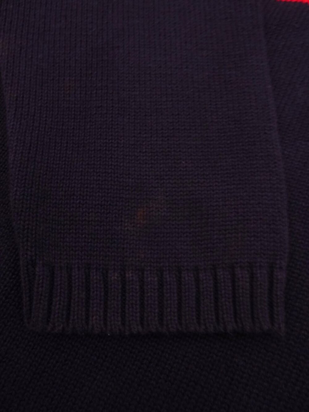 Karen Scott 4th July Zip Cardigan XL Blue USA Flag Made in Australia Patriotic - Picture 6 of 9